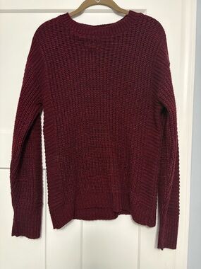 Eddie Bauer women’s maroon knit sweater